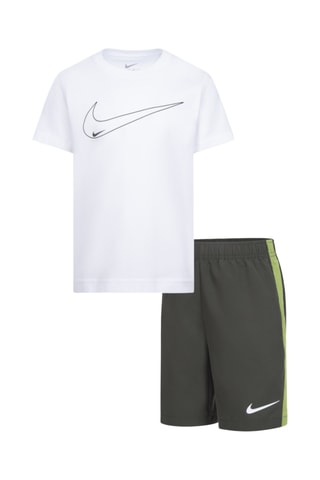 T-shirt et short - Kaki et blanc