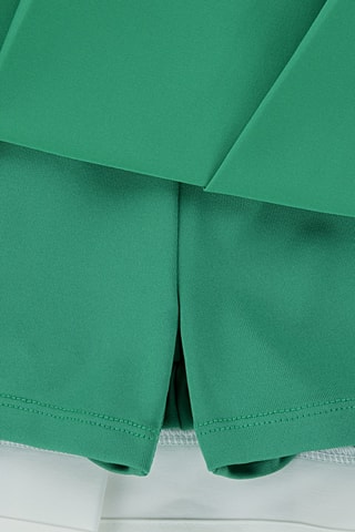 Polo et jupe plissée - Vert et jaune