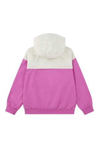 Veste à capuche - Rose et blanc