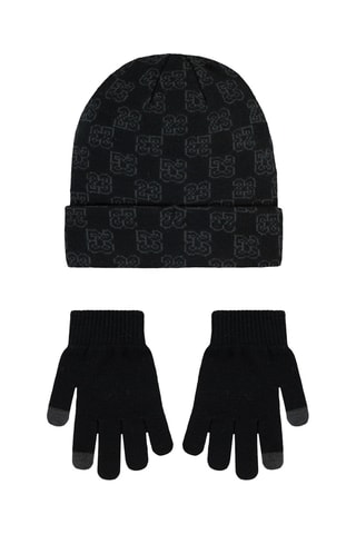 Bonnet et gants - Noir