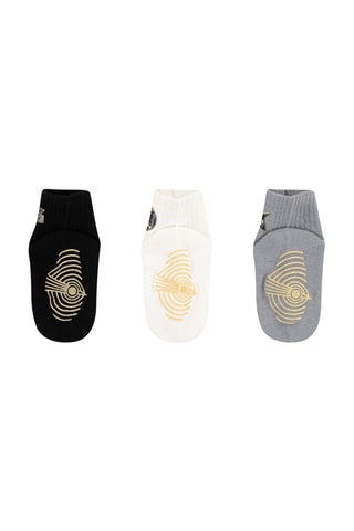 3 paires de chaussettes - Noir, blanc et gris foncé