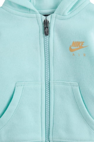 Sweat à capuche et legging - Gris et turquoise