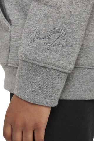 Sweat polaire à capuche - Gris chiné