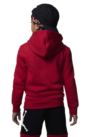 Sweat polaire à capuche - Rouge