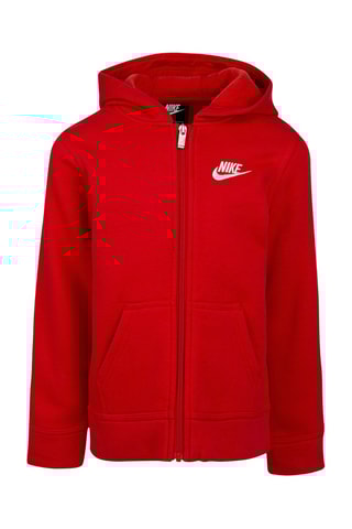 Sweat polaire à capuche - Rouge