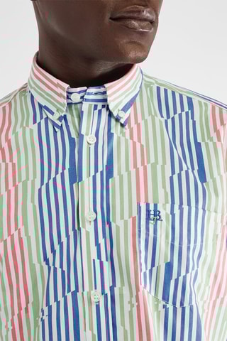 Chemise regular - Bleu  et vert - Harmont & Blaine Jeans