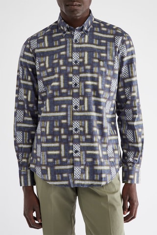 Overhemd - Blauw - Harmont & Blaine