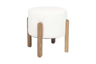 Poef. 36 x 35 x 35 cm - Beige 