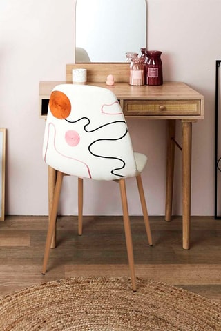 2 Stoelen Poésie Nude Palette - 
Bruin en Beige
