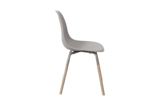 2 Stoelen Phenix - Taupe en Bruin