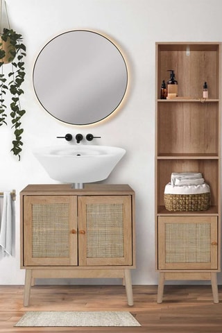 Badkamermeubel 1 Deur Bali Bruin