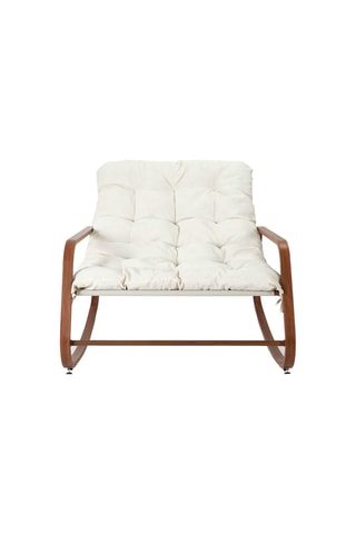 Schommelstoel Miami 
Beige en Naturel
