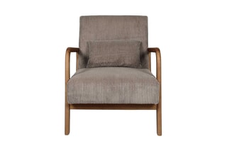 Fauteuil Scott - Taupe en Naturel