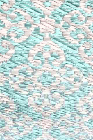 Vloerkleed Wit en Blauw - 120 x 180 cm