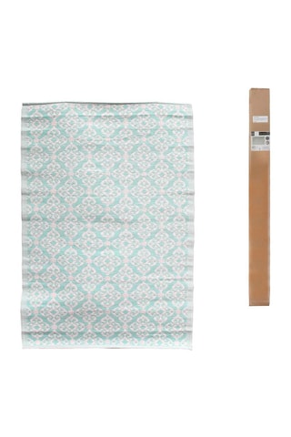 Vloerkleed Wit en Blauw - 120 x 180 cm