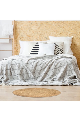 Rond Vloerkleed Bruin - 80 cm