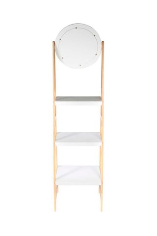 Houten Spiegelrekl Copenhague  - 43 x 163 x 36 cm - Naturel en Wit