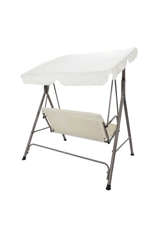Schommelstoel Sonia Beige en Grijs