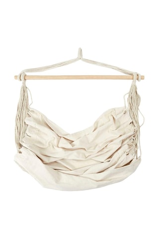 Populierenhouten Schommelstoel Terre Inconnue - Beige en Zwart