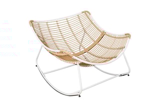 Fauteuil Odin 
Houtimitatie en Wit