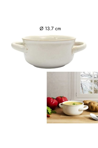 2 Soepkommen van keramiek- 58,7 cl