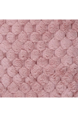 Plaid met Imitatiebont 120 x 150 cm - Roze