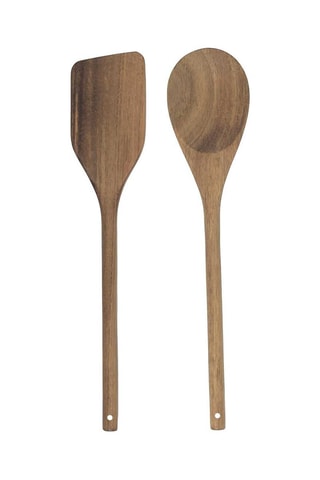 2 Stuks Acaciahouten Keukengerei