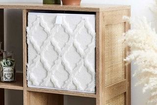 Inklapbare opbergkubus- 30 x 30 cm - Beige