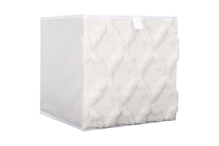 Inklapbare opbergkubus- 30 x 30 cm - Beige