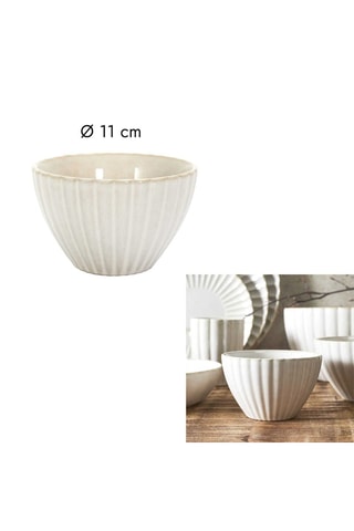 6 Aardewerken Schaaltjes- 11 cm