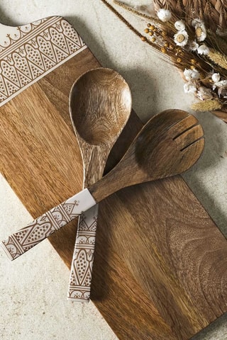 Mangohouten Slabestek Dune Terracotta