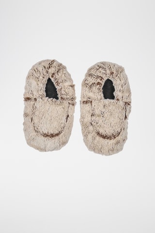 Opwarmbare Pantoffels - Beige