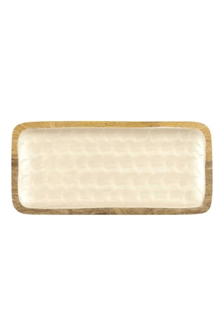 Mangohouten Serveerschaal Nerina - 30 x 14 x 5,5 cm