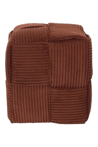Poef Scott - Steenrood Polyester