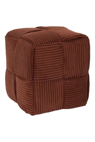 Poef Scott - Steenrood Polyester