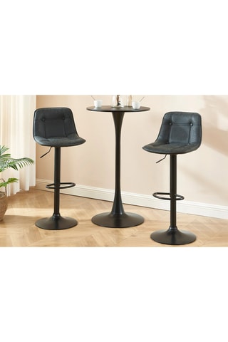 2 tabourets Tom - Noir