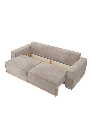 Canapé droit Mira convertible - Grège