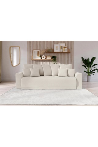 Canapé droit convertible Nova - Beige