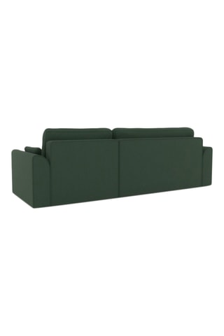 Canapé d'angle droit convertible Capucins - Vert - 4 places - En velours côtelé