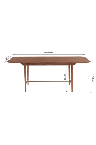 Table extensible Jill - Imitation bois