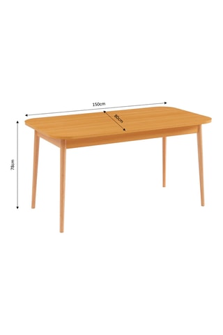Table Macaron - 
Imitation bois
