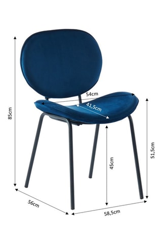 2 chaises Sheila Bleu