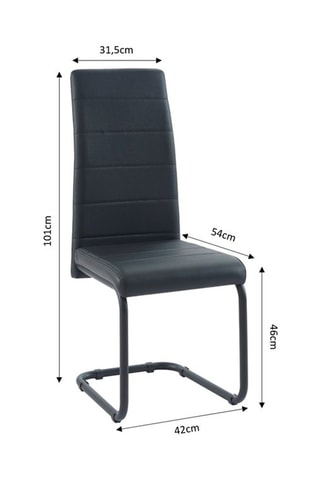 2 chaises Mara Noir
