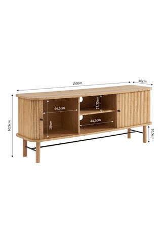 Meuble TV 2 portes Ernest - Naturel