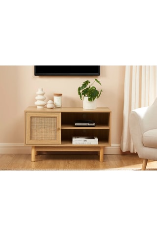 Meuble TV 1 porte Helena - Naturel