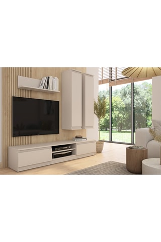 Meuble TV 2 abattants Snorri - 175 x 37 x 28,5 cm