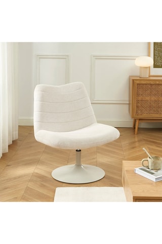 Fauteuil Antea - Beige - En polyester 