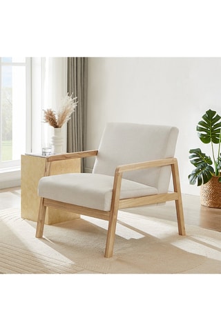 Fauteuil Bonifacio - Beige - Tissu