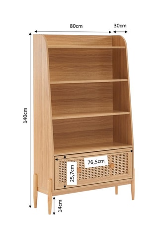 Bibliothèque Pablo - Imitation bois