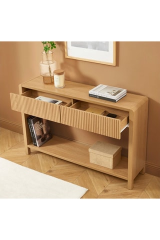 Console 2 tiroirs Utica - 120 x 76,5 x 30 cm